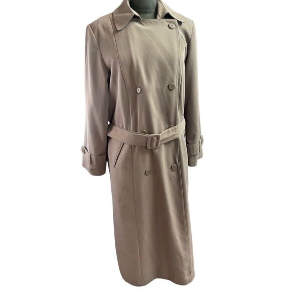 Jacqueline Ferrar Ladies Trench Coat, Taupe, Vintage - Picture 1 of 15
